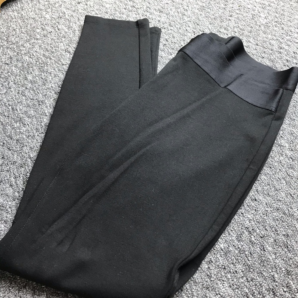 Cabi ponte leggings with satin waist band